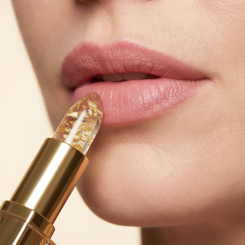 Rossetto PH Alvionna applicato sulle labbra