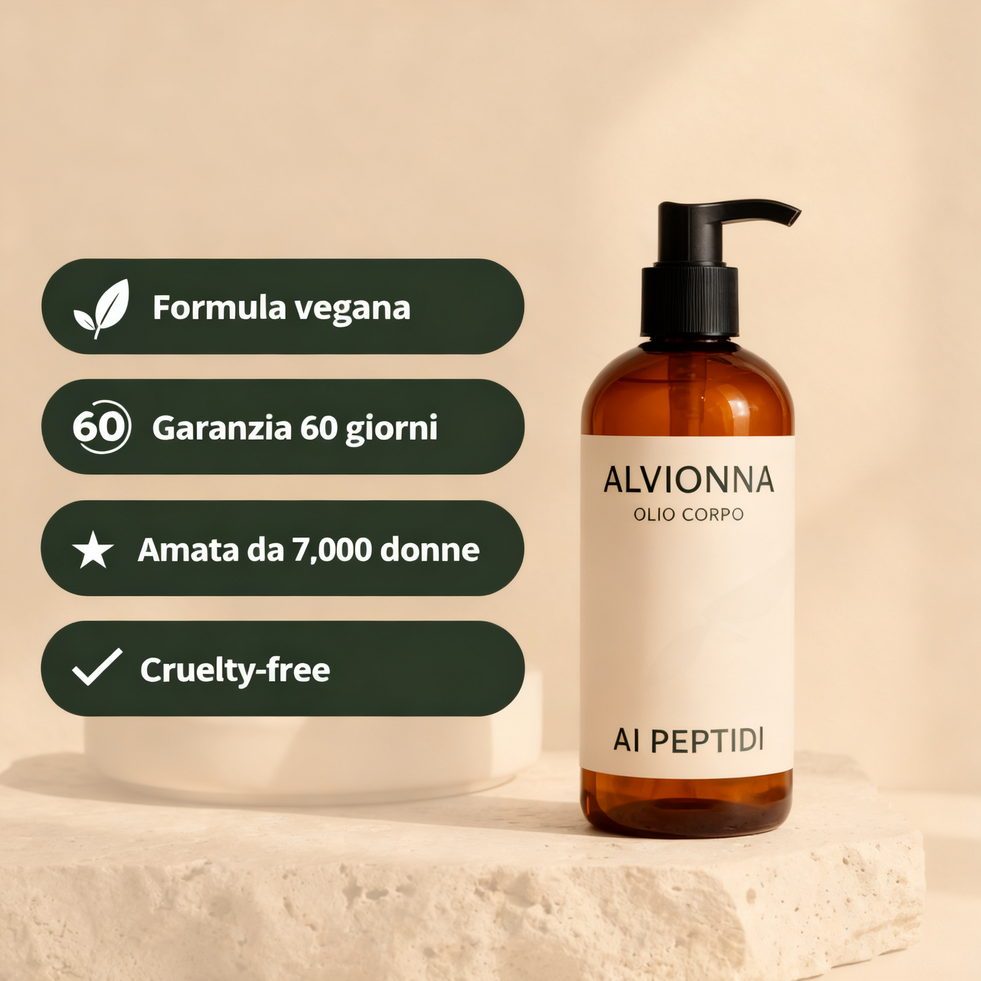 ALVIONNA Olio Corpo ai Peptidi