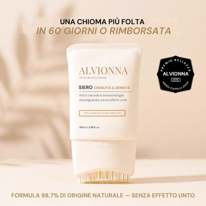 Siero Alvionna — una chioma piu folta in 60 giorni o rimborsata