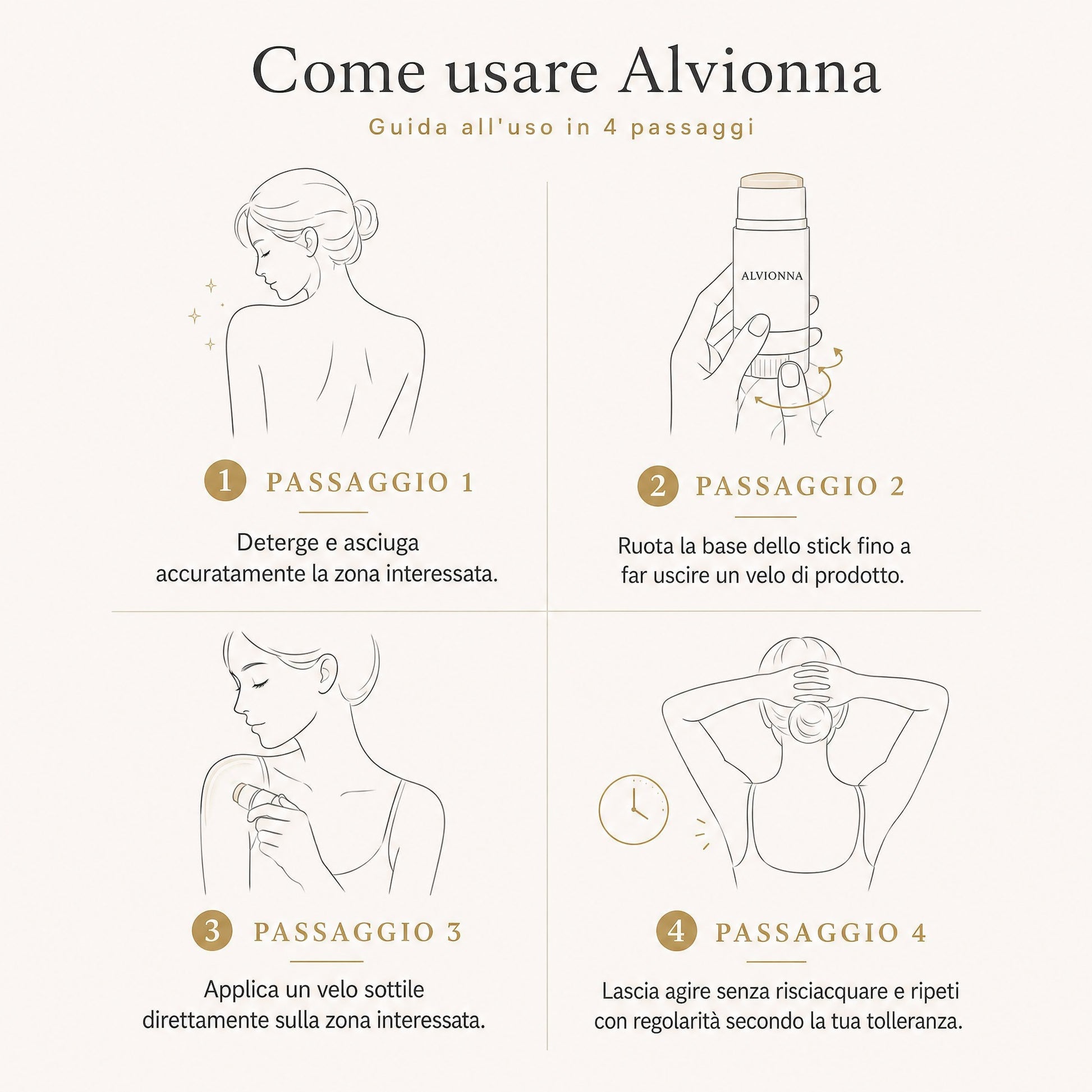 Come usare Alvionna in 4 passaggi
