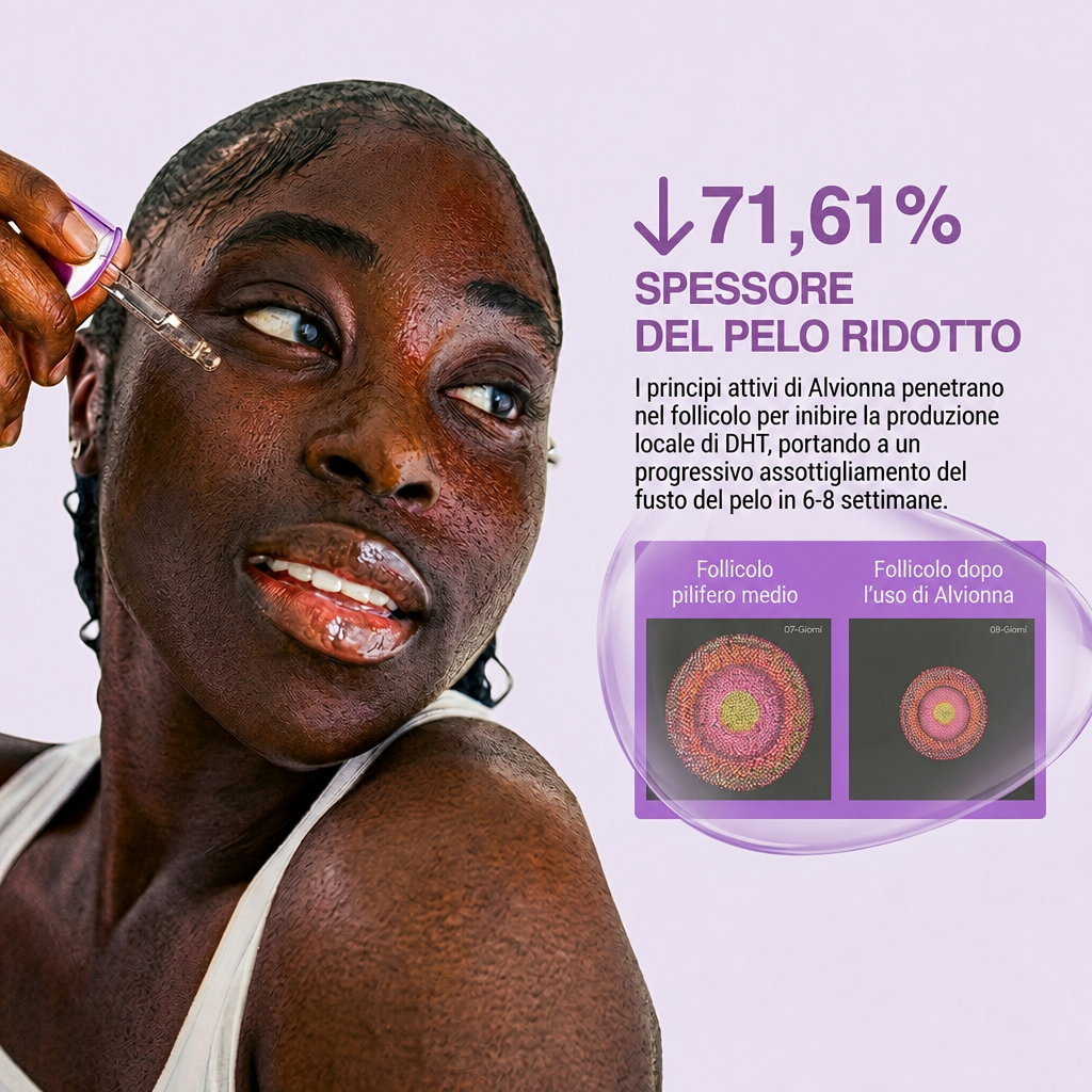 71,61% spessore pelo ridotto - Scienza del follicolo