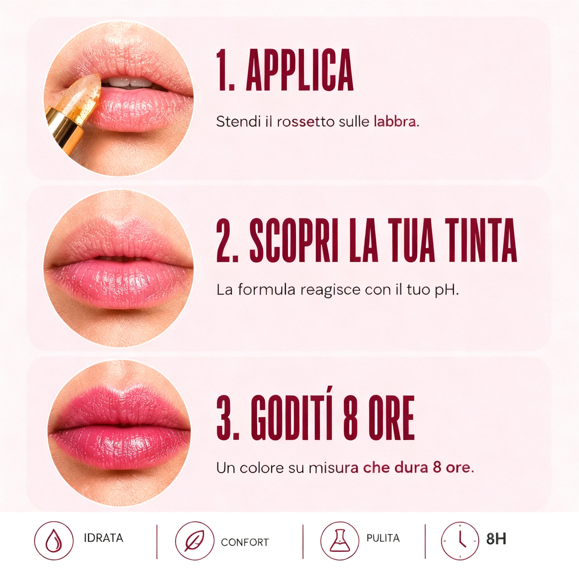 Rossetto PH Alvionna - come funziona in 3 passaggi