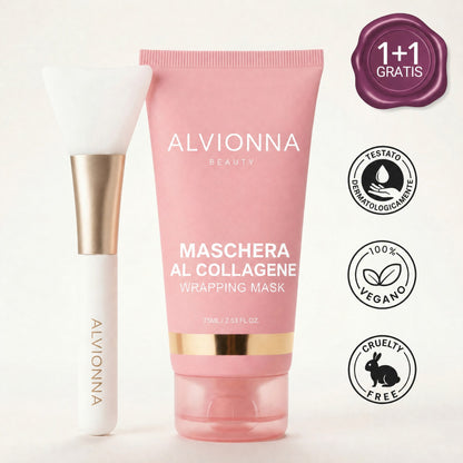 Maschera al Collagene Alvionna con pennello