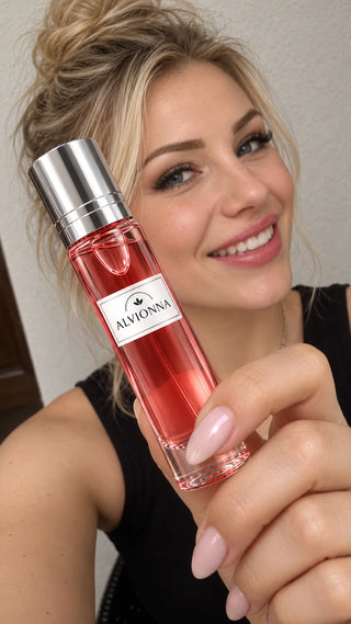 Donna con il profumo Alvionna